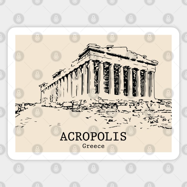 Acropolis - Greece Magnet by Lakeric